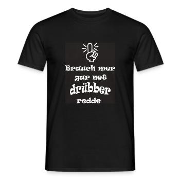 Spruch Shirt in hessichen Dialekt - Männer T-Shirt - Schwarz - Vorne - AI Model Male 178 light (178cm)