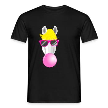 Cooles Pferd - Männer T-Shirt - Schwarz - Vorne - AI Model Male 178 light (178cm)