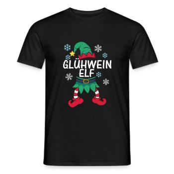 Elf Weihnachtsoutfit Kostüm Cool Papa Mama witzig - Männer T-Shirt - Schwarz - Vorne - AI Model Male 178 light (178cm)