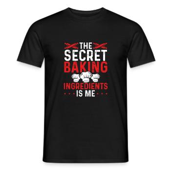 Die Geheime Backzutat Bin Ich - Männer T-Shirt - Schwarz - Vorne - AI Model Male 178 light (178cm)
