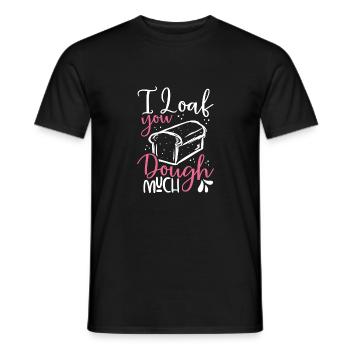 Je t’aime la pâte à pain - T-shirt homme - noir - Devant - AI Model Male 178 light (178cm)