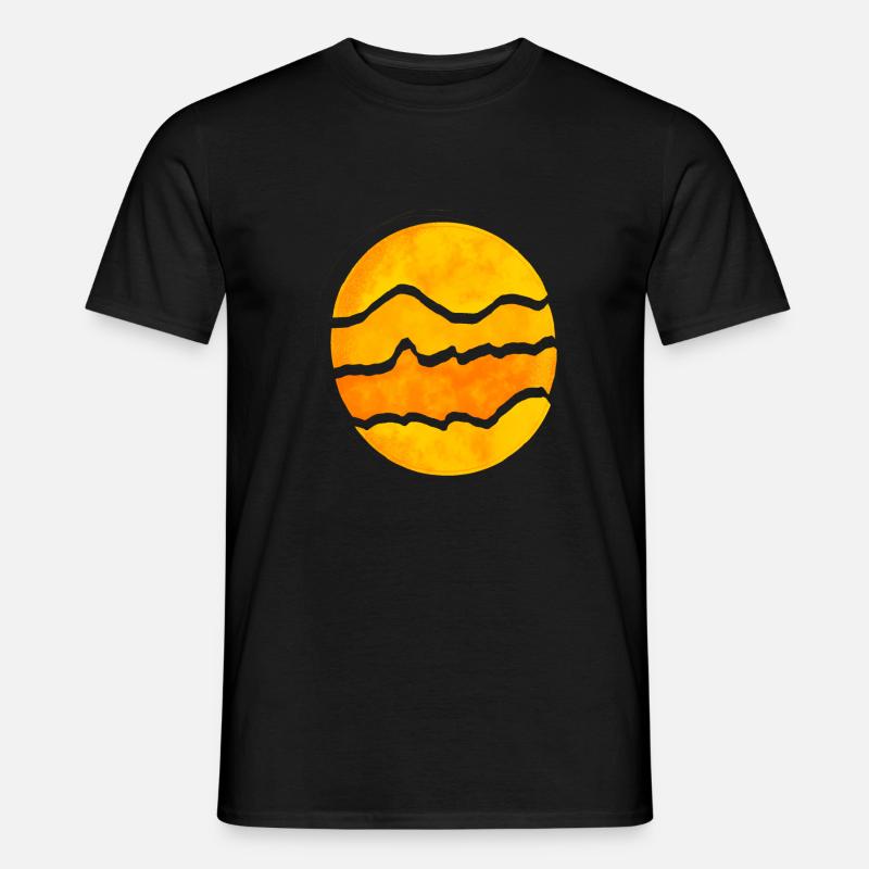 Abstrakte sonne - Männer T-Shirt - Schwarz