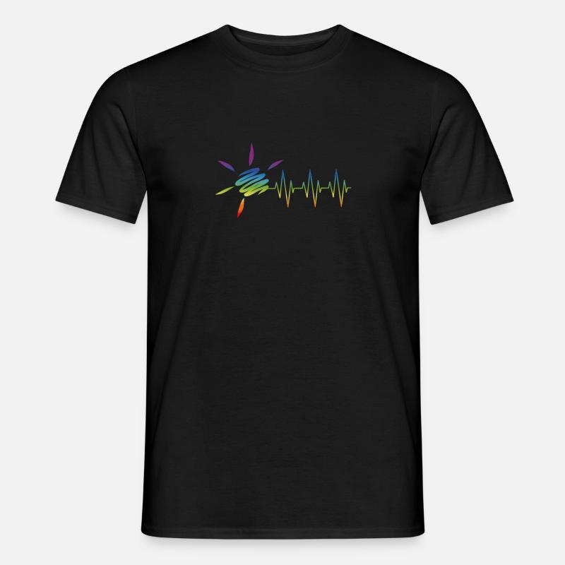 Frequenz Der Sommersonne - Männer T-Shirt - Schwarz