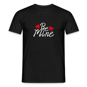 Be My Heart - Men's T-Shirt - black - Front - AI Model Male 178 light (178cm)