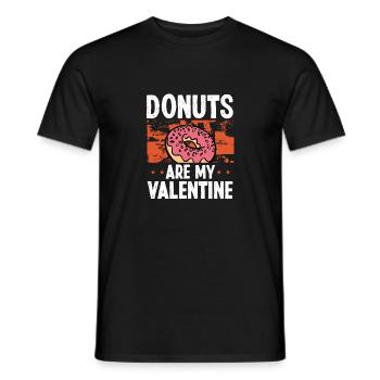 Donut Essen Ist Mein Valentinstag - Männer T-Shirt - Schwarz - Vorne - AI Model Male 178 light (178cm)