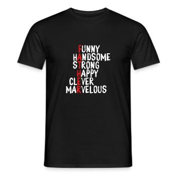 Name Des Vaters - Männer T-Shirt - Schwarz - Vorne - AI Model Male 178 light (178cm)