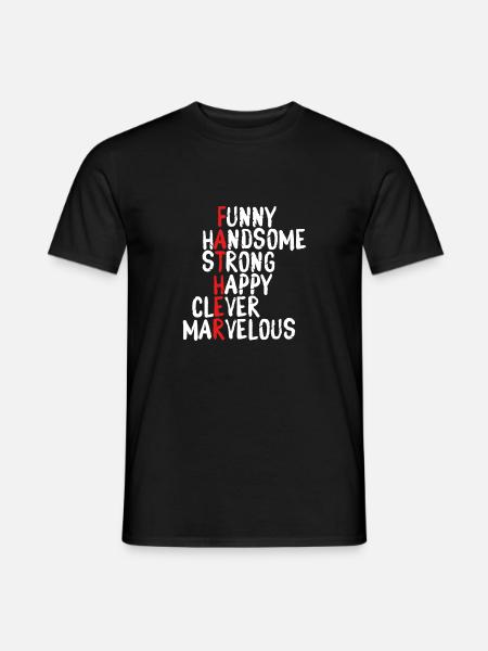 Name Des Vaters - Männer T-Shirt - Schwarz