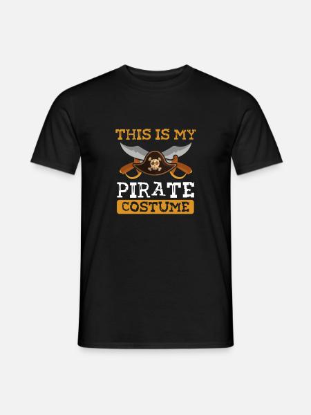 This is my pirate costume - Men's T-Shirt - black