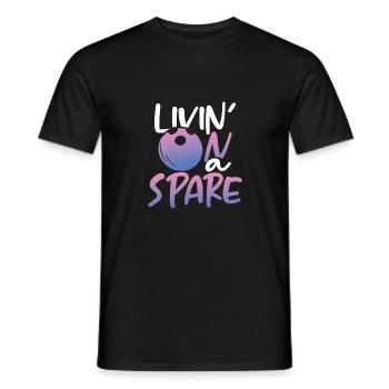 Getting by with little - Men's T-Shirt - black - Front - AI Model Male 178 light (178cm)