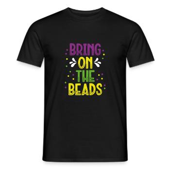 Her mit den Perlen - Männer T-Shirt - Schwarz - Vorne - AI Model Male 178 light (178cm)