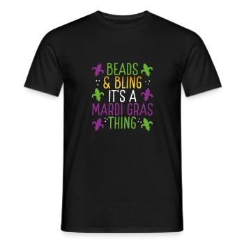 Perlen Und Bling - Männer T-Shirt - Schwarz - Vorne - AI Model Male 178 light (178cm)