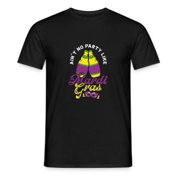 Keine Party Ist Wie Karneval - Männer T-Shirt - Schwarz - Vorne - AI Model Male 178 light (178cm)