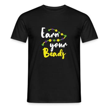 Verdienen Sie Ihre Perlen - Männer T-Shirt - Schwarz - Vorne - AI Model Male 178 light (178cm)
