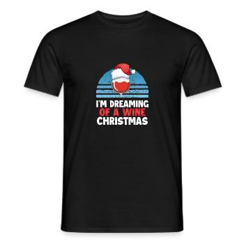 I dream of a wine respect - Men's T-Shirt - black - Front - AI Model Male 178 light (178cm)