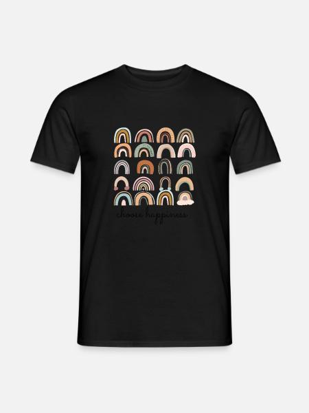 Choose Happiness - Männer T-Shirt - Schwarz