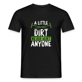 Un peu de saleté n’a encore personne - T-shirt homme - noir - Devant - AI Model Male 178 light (178cm)
