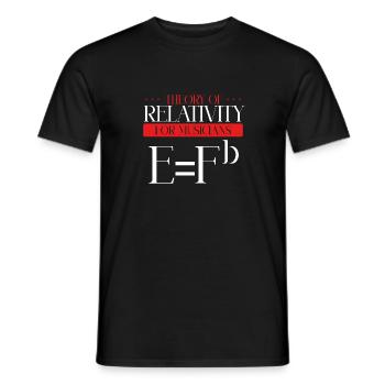 Relativity for Musicians - Men's T-Shirt - black - Front - AI Model Male 178 light (178cm)
