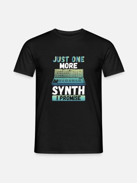 Nur Noch Ein Synthesizer - Männer T-Shirt - Schwarz