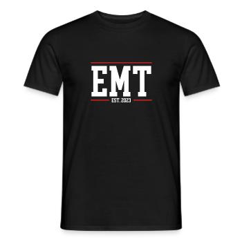 Ambulancier paramédical 2023 - T-shirt homme - noir - Devant - AI Model Male 178 light (178cm)