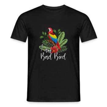 Je suis un oiseau maléfique - T-shirt homme - noir - Devant - AI Model Male 178 light (178cm)