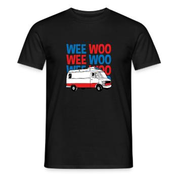 Weee Woo Ambulance - T-shirt homme - noir - Devant - AI Model Male 178 light (178cm)