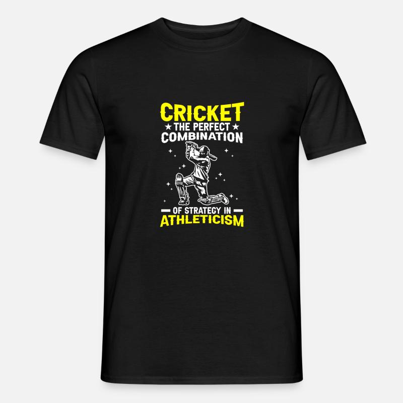Cricket Die Perfekte Kombination - Männer T-Shirt - Schwarz