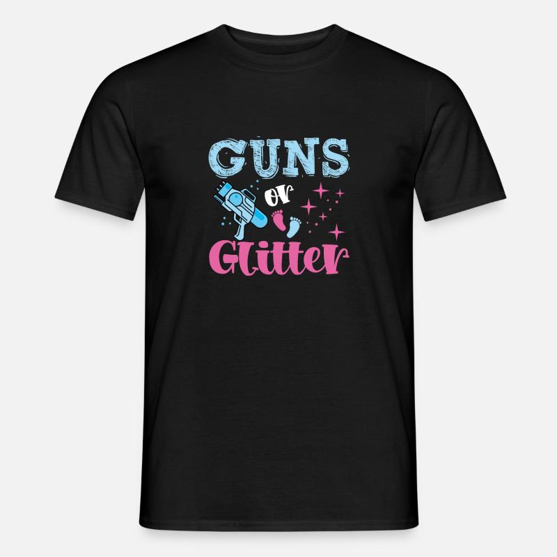 Weapons or glitter - Men's T-Shirt - black