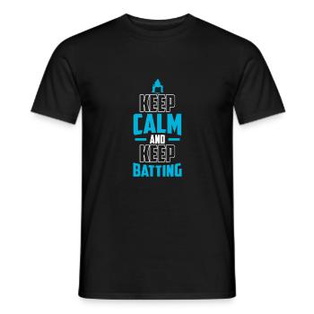 Schlage Weiter Cricket - Männer T-Shirt - Schwarz - Vorne - AI Model Male 178 light (178cm)