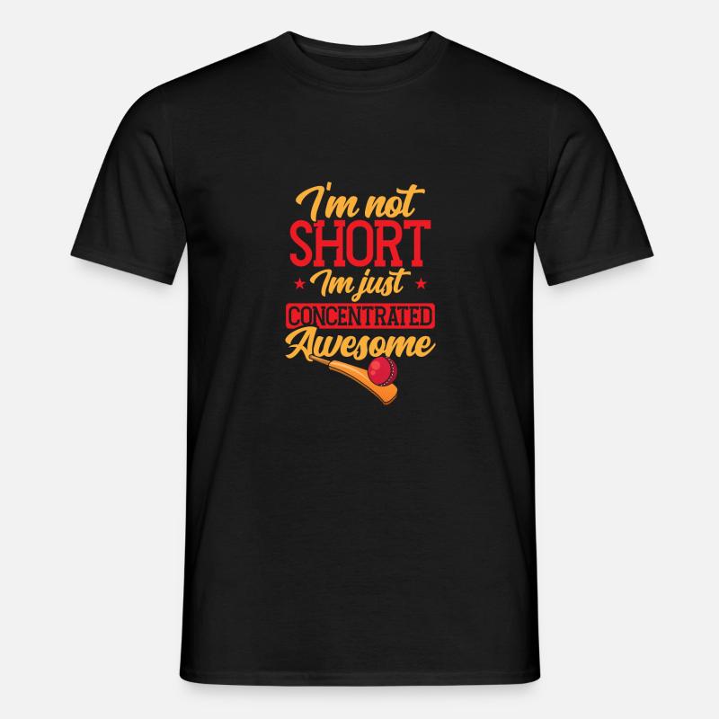 Ich Bin Nicht Kurz - Männer T-Shirt - Schwarz