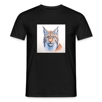 Lynx - Men's T-Shirt - black - Front - AI Model Male 178 light (178cm)