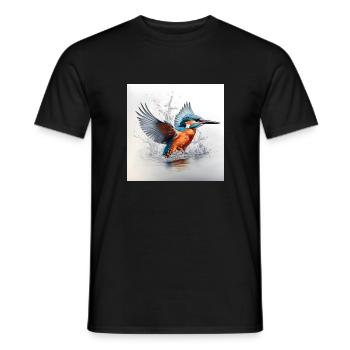 Eisvogel - Männer T-Shirt - Schwarz - Vorne - AI Model Male 178 light (178cm)