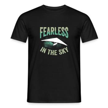 Fearless in the sky - Men's T-Shirt - black - Front - AI Model Male 178 light (178cm)