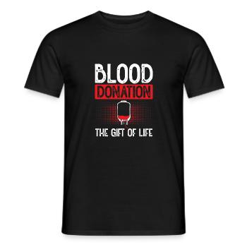 Blutspende Ist Das Geschenk Des Lebens - Männer T-Shirt - Schwarz - Vorne - AI Model Male 178 light (178cm)