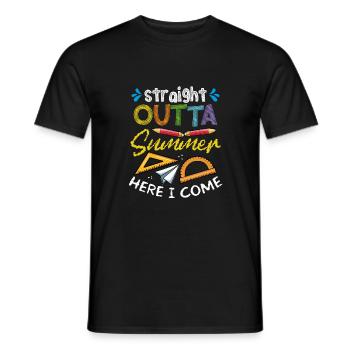 I come straight from the summer - Men's T-Shirt - black - Front - AI Model Male 178 light (178cm)