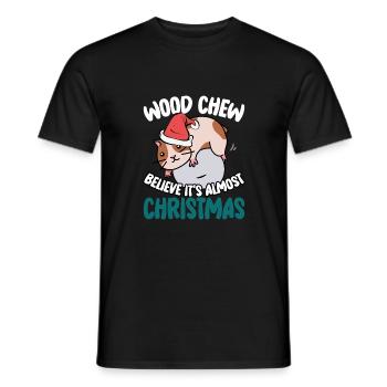 Croyez que c’est presque Noël - T-shirt homme - noir - Devant - AI Model Male 178 light (178cm)