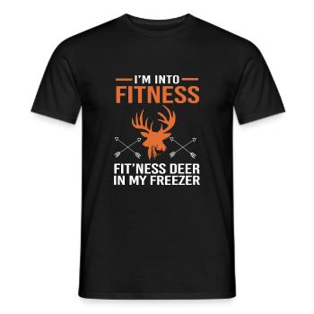 Chasse au chasseur - T-shirt homme - noir - Devant - AI Model Male 178 light (178cm)