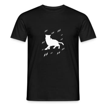 Tigre - Afrique - Nature sauvage - Safari - Conservation de la nature - T-shirt homme - noir - Devant - AI Model Male 178 light (178cm)
