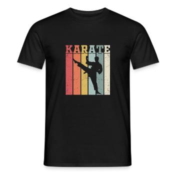 Karate - Männer T-Shirt - Schwarz - Vorne - AI Model Male 178 light (178cm)