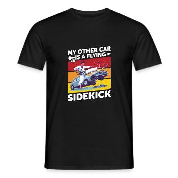 Mon autre voiture est un Sidekick volant - T-shirt homme - noir - Devant - AI Model Male 178 light (178cm)