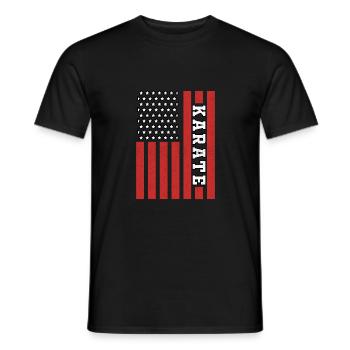 Karate - Männer T-Shirt - Schwarz - Vorne - AI Model Male 178 light (178cm)