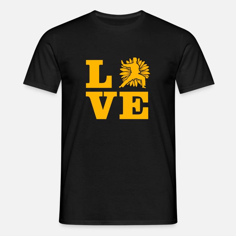 Liebe Karate - Männer T-Shirt - Schwarz