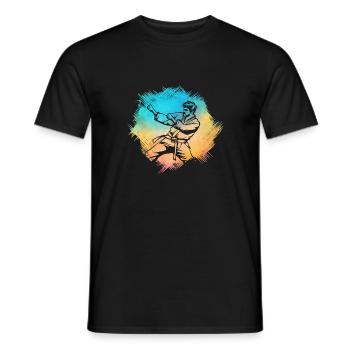 Karate - Men's T-Shirt - black - Front - AI Model Male 178 light (178cm)