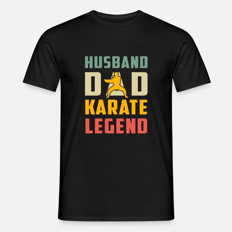 Ehemann Papa Karate Legende - Männer T-Shirt - Schwarz