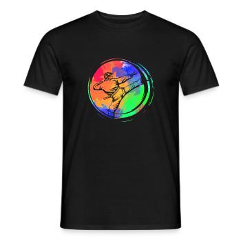 Karaté - T-shirt homme - noir - Devant - AI Model Male 178 light (178cm)