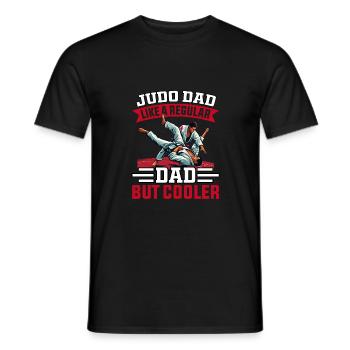 Judo Papa wie ein normaler Papa, nur cooler - Männer T-Shirt - Schwarz - Vorne - AI Model Male 178 light (178cm)