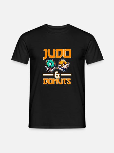 Judo and Donuts - Men's T-Shirt - black