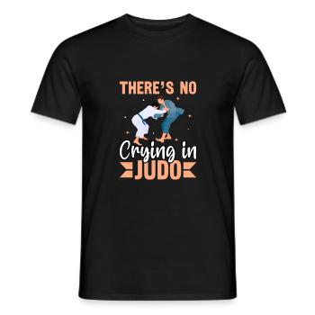 Il n’y a pas de pleurs au judo - T-shirt homme - noir - Devant - AI Model Male 178 light (178cm)