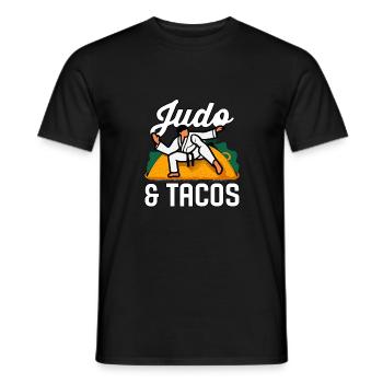 Judo et tacos - T-shirt homme - noir - Devant - AI Model Male 178 light (178cm)