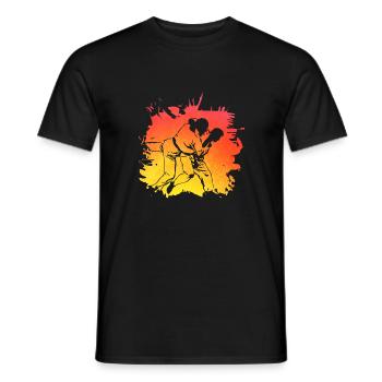 Judo - T-shirt homme - noir - Devant - AI Model Male 178 light (178cm)