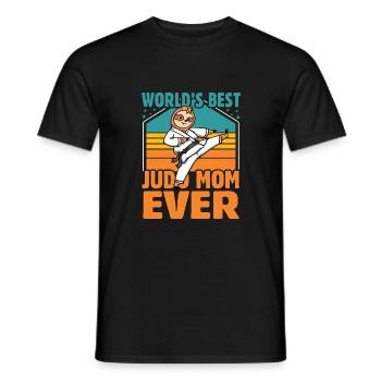 Die Judo-Mama aller Zeiten - Männer T-Shirt - Schwarz - Vorne - AI Model Male 178 light (178cm)